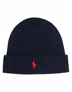 Шапка бини с вышивкой Polo Pony Lauren ralph lauren