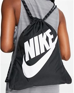 Черный рюкзак с затягивающимся шнурком Nike