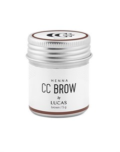 Хна для бровей CC Brow коричневая в баночке 5 г Lucas' cosmetics