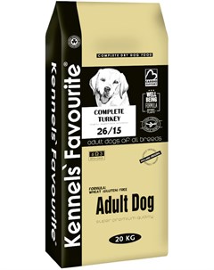 Dog Adult для взрослых собак всех пород с индейкой 20 кг Kennels` favourite