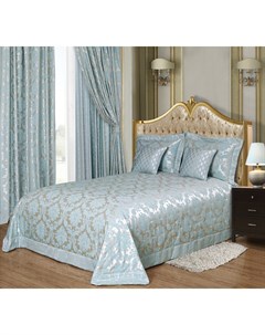 Комплект с покрывалом и 2 декоративные подушки голубой 70 0x15 0x37 0 см Asabella
