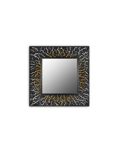 Квадратное зеркало настенное coral 90 черный 90x90x3 см Inshape