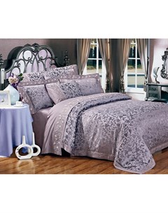 Комплект постельного белья евро фиолетовый 50x5x37 см Asabella