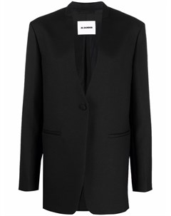 Однобортный пиджак строгого кроя Jil sander