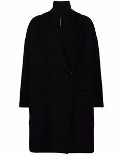 Однобортное пальто с контрастной строчкой Pier antonio gaspari
