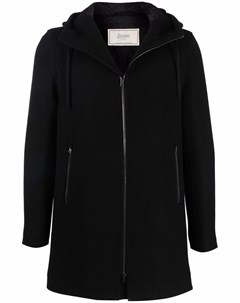 Утепленное пальто на молнии с капюшоном Herno