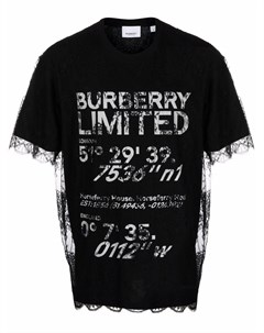 Футболка с кружевным верхом Burberry