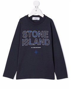 Джемпер с логотипом Stone island junior