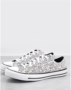 Белые кроссовки X Keith Haring Chuck Taylor All Star Ox Converse