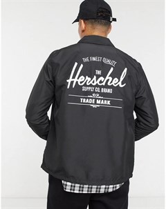 Спортивная куртка на пуговицах с кулиской и логотипом Herschel supply co