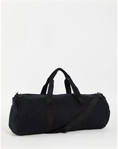 Спортивная сумка объемом 37 литров из черного трикотажа с длинным ремешком Asos design