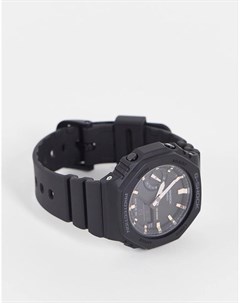 Черные часы в стиле унисекс на силиконовом ремешке G Shock Casio