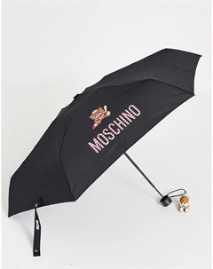 Зонт с медведем в бейсболке и с подвеской Moschino