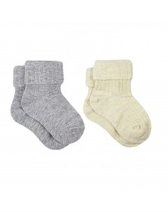 Носки детские 2 пары серый бежевый Mothercare