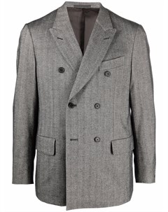 Двубортный пиджак с узором в елочку Caruso