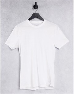 Белая обтягивающая футболка New look
