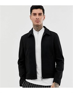Черная куртка с добавлением шерсти Asos design