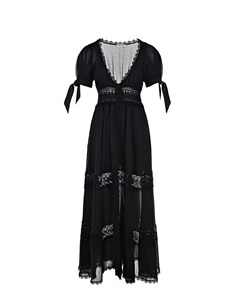 Черное платье с кружевной отделкой Charo ruiz