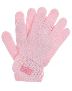 Розовые перчатки из шерсти и кашемира детские Emporio armani