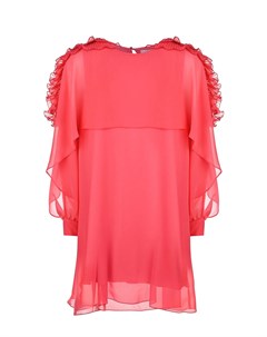 Розовое платье с плиссированными рюшами Aletta
