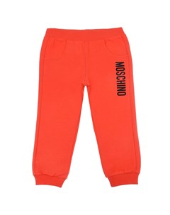 Красные спортивные брюки с логотипом Moschino