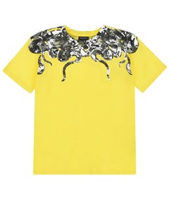 Желтая футболка с принтом Змеи Marcelo burlon