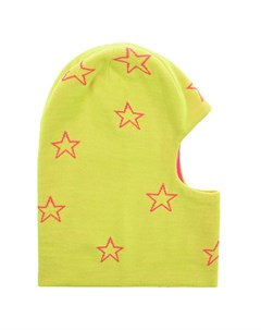 Желтая шапка шлем с розовыми звездами Chobi