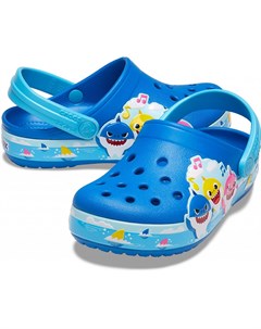 Сабо детские Kids Fun Lab Baby Shark Band Clog Bright Cobalt Crocs