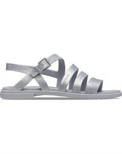 Сандалии женские Women s Tulum Glitter Sandal Silver Glitter Crocs