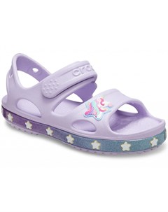 Сандалии для девочек Girls Fun Lab Unicorn Charm Sandal Lavender Crocs