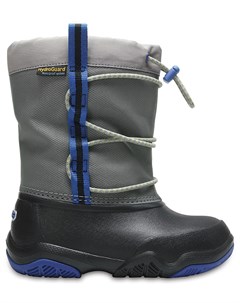 Зимние сапоги детские Kids Swiftwater Waterproof Boot Black Blue Jean Crocs