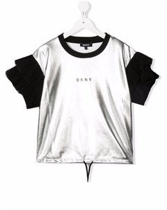 Футболка с эффектом металлик Dkny kids