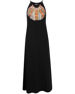 Платье макси pre owned с графичным принтом Hermès