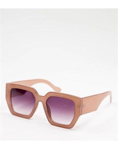 Женские квадратные солнцезащитные oversized очки розового цвета эксклюзивно для ASOS Jeepers peepers