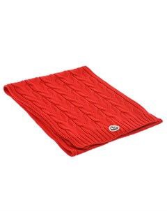 Красный шарф из шерсти Moncler