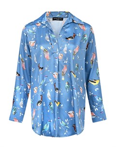 Блуза с принтом птицы Pietro brunelli