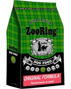 Original Formula для взрослых собак всех пород с телятиной и рисом 10 кг Zooring