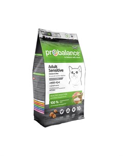 Корм для кошек Sensitive курица с рисом сух 10кг Probalance