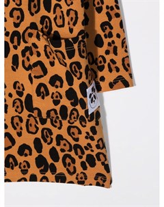 Платье миди с леопардовым принтом Mini rodini