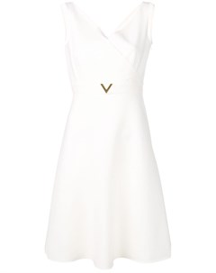 Платье с V образным декором Valentino