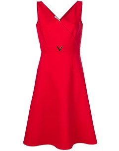 Платье с V образным декором Valentino