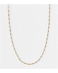 Позолоченное ожерелье цепочка длиной 15 дюймов с пластинками и бусинами Orelia