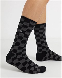 Черно серые носки с шахматным узором II Vans