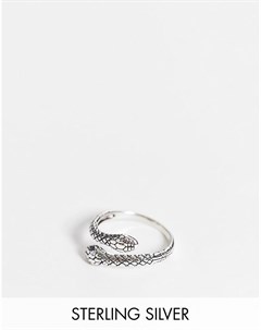 Серебряное кольцо в виде змеи Asos design