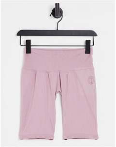 Розовые бесшовные шорты леггинсы GymPro Apparel LiLi Gym pro
