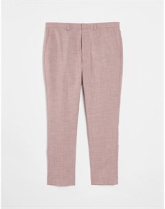 Зауженные брюки приглушенного розового цвета Burton Burton menswear