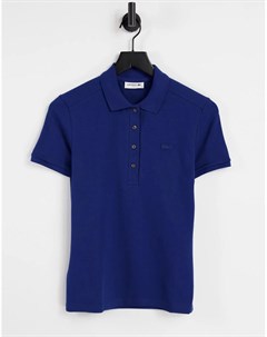 Синяя классическая футболка поло Lacoste