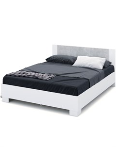 Кровать аврора 160 200 белый 166x85x206 см Imperial