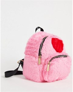 Розовый маленький рюкзак с сердечком Alba Skinnydip