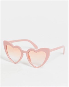 Солнцезащитные очки в массивной оправе в форме сердца Madein.